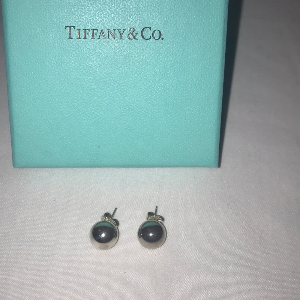 Sterling silver 10mm bead earrings